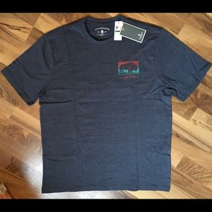 G.H. Bass & Co Mens Print T-Shirt Navy Size L